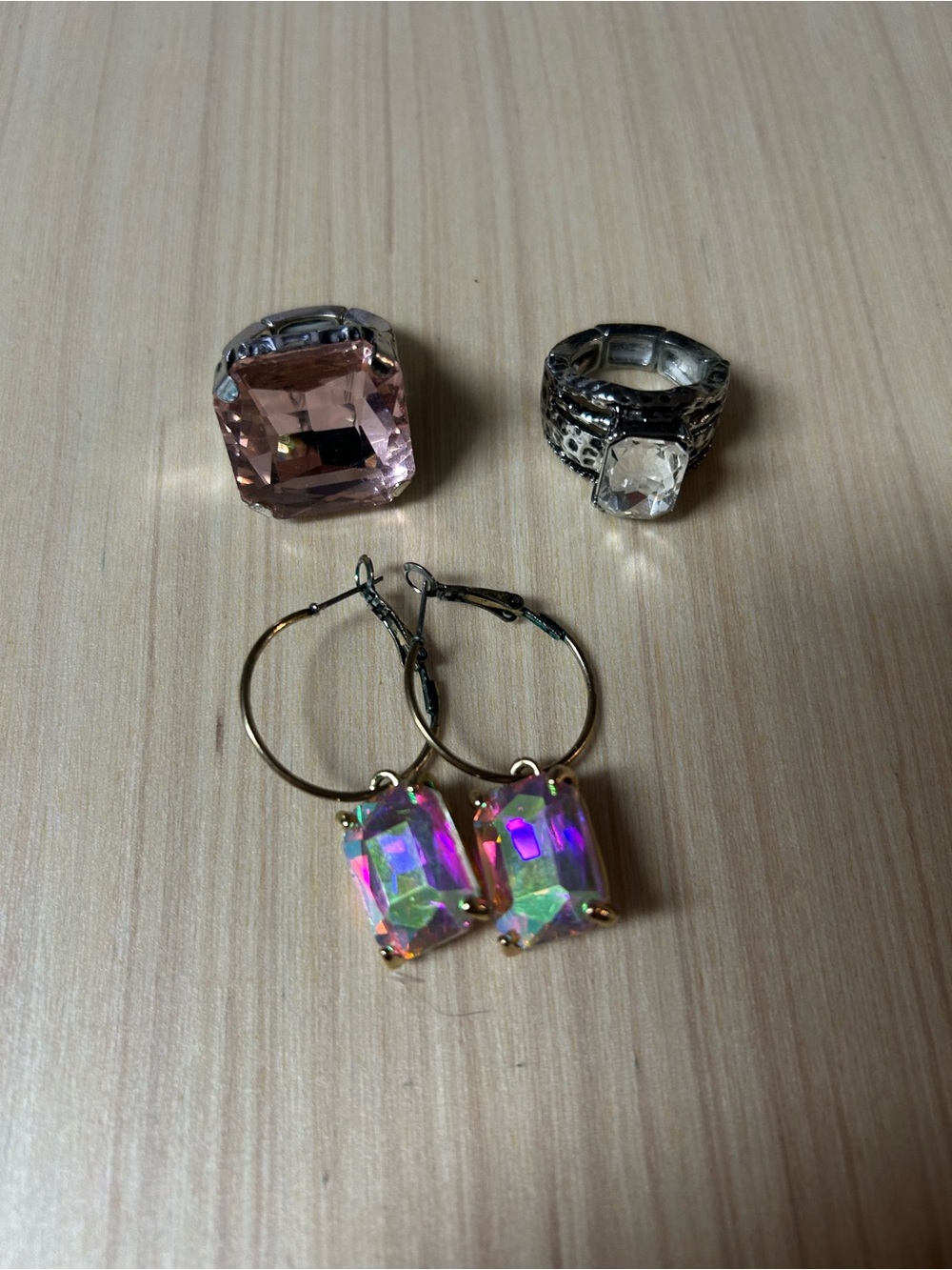 Fashion Jewelry Bundle Stretch Rings fits Size 7-9